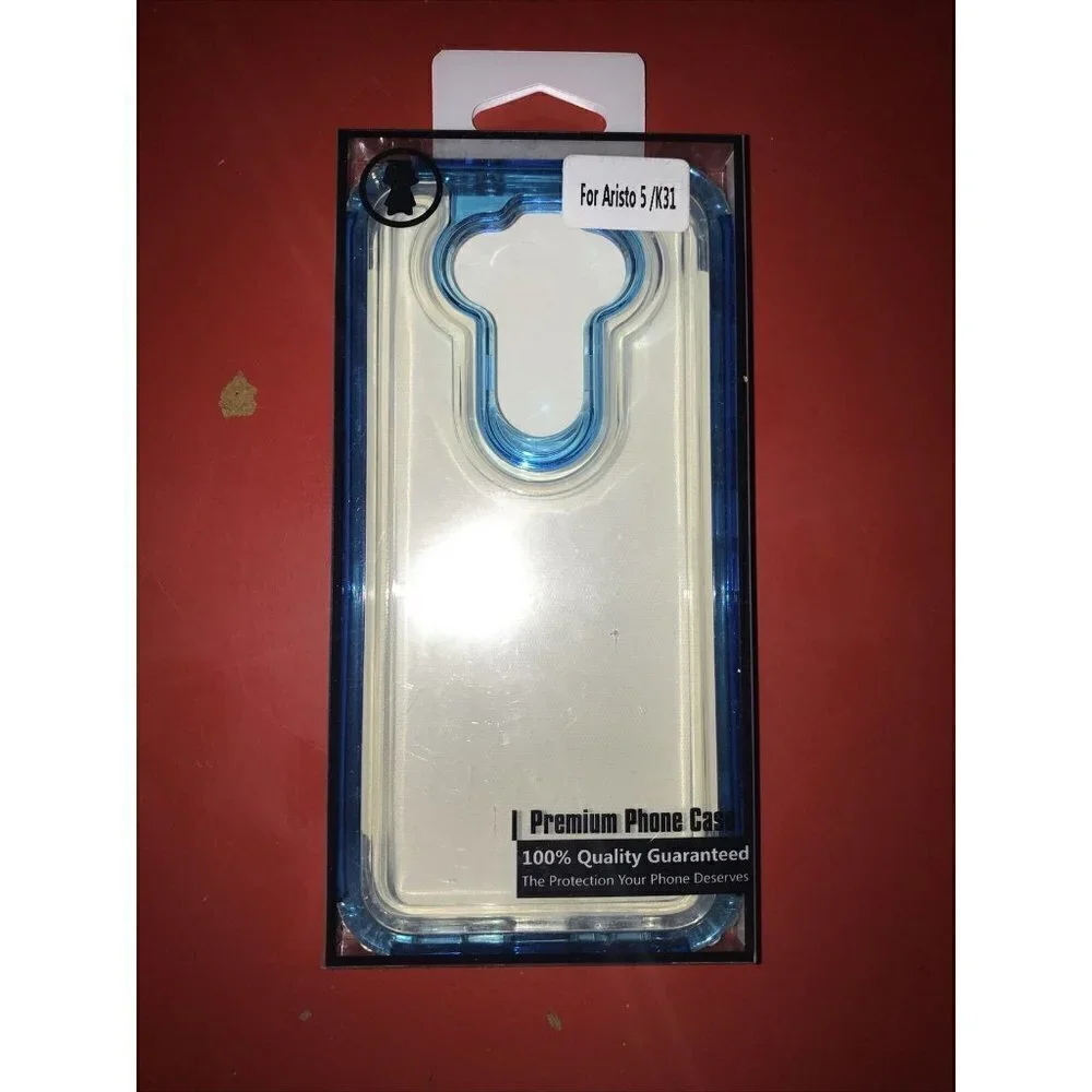 For LG Aristo 5 / K31 - Transparent Clear Heavy Duty Impact Rubber Armor Case